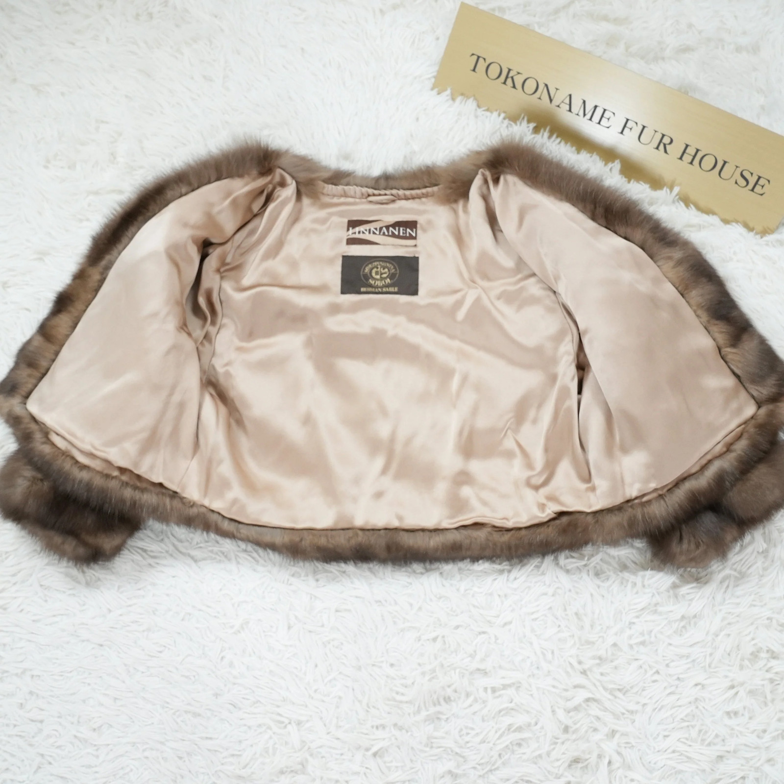 SOBOL Silvery Russian Sable Fur cropd Jacket – Genuine Vintage Fur From Japan