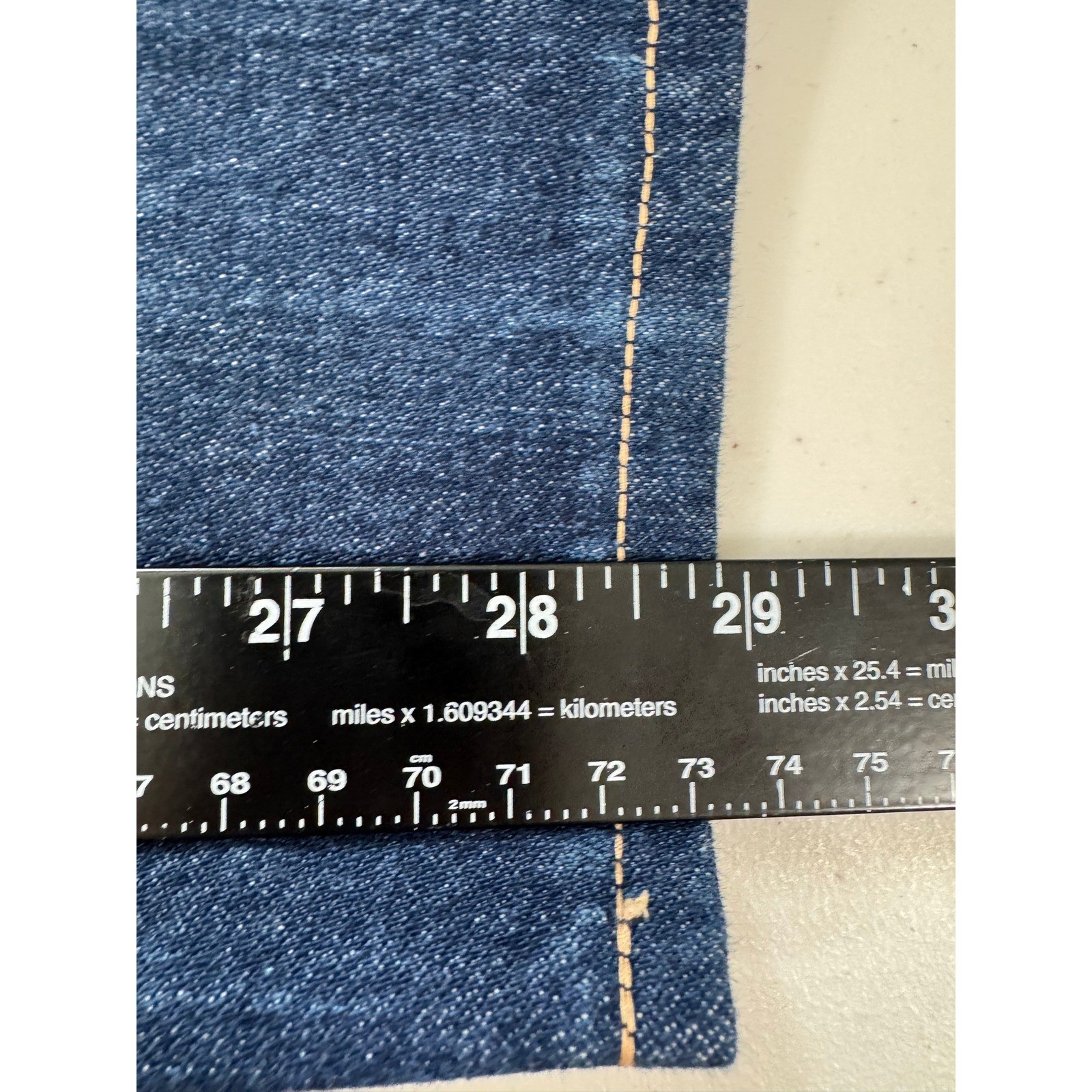 Jordache Jeans Womens 27 Blue Vintage High Rise Heart Pocket Straight Leg Denim