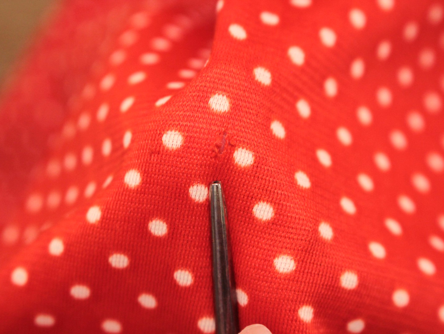 VTG Women’s 70s White & Red Polka Dot Wide Leg / Palazzo Jumpsuit XS 1970s PBJ