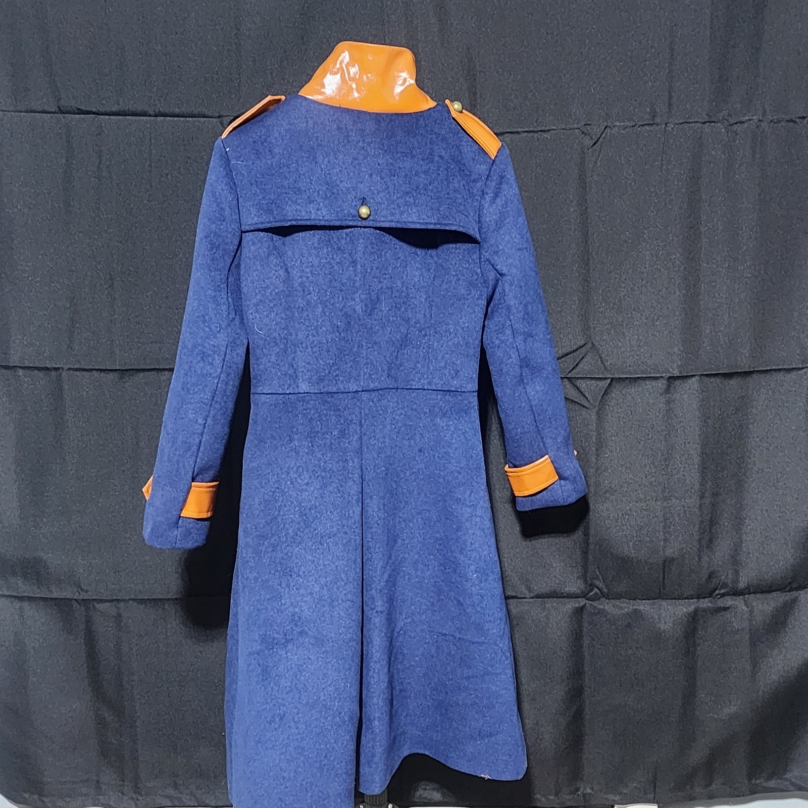 Navy Blue Vintage Style 1940s/50s Patchwork Military Button Coat NWT PLEASE READ