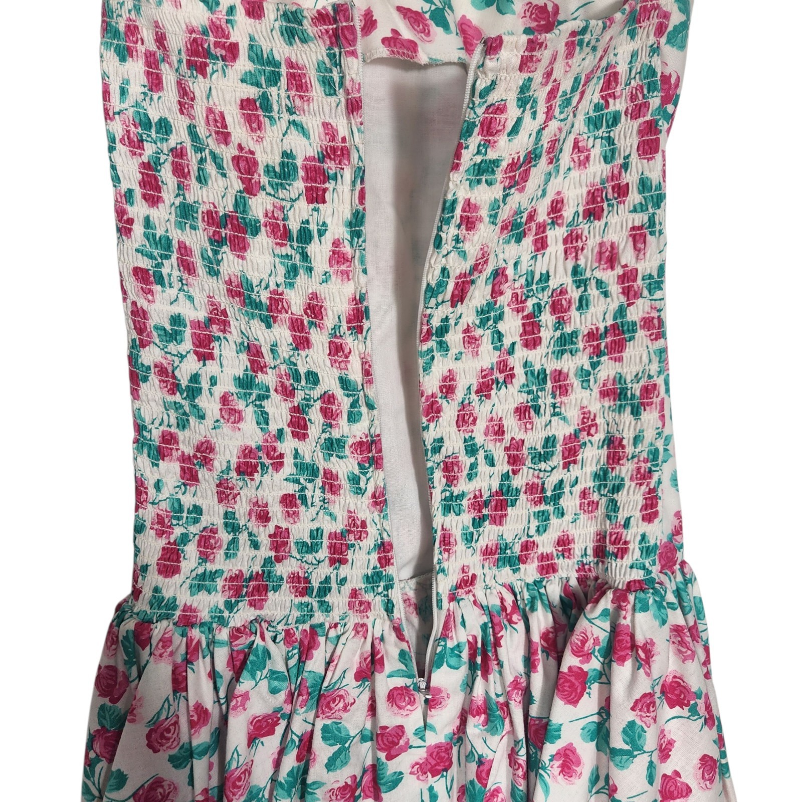 Darling vtg Floral Dress By KATIE MFG Sz 9 / 10, 100% cotton, Jacket Is Homemade
