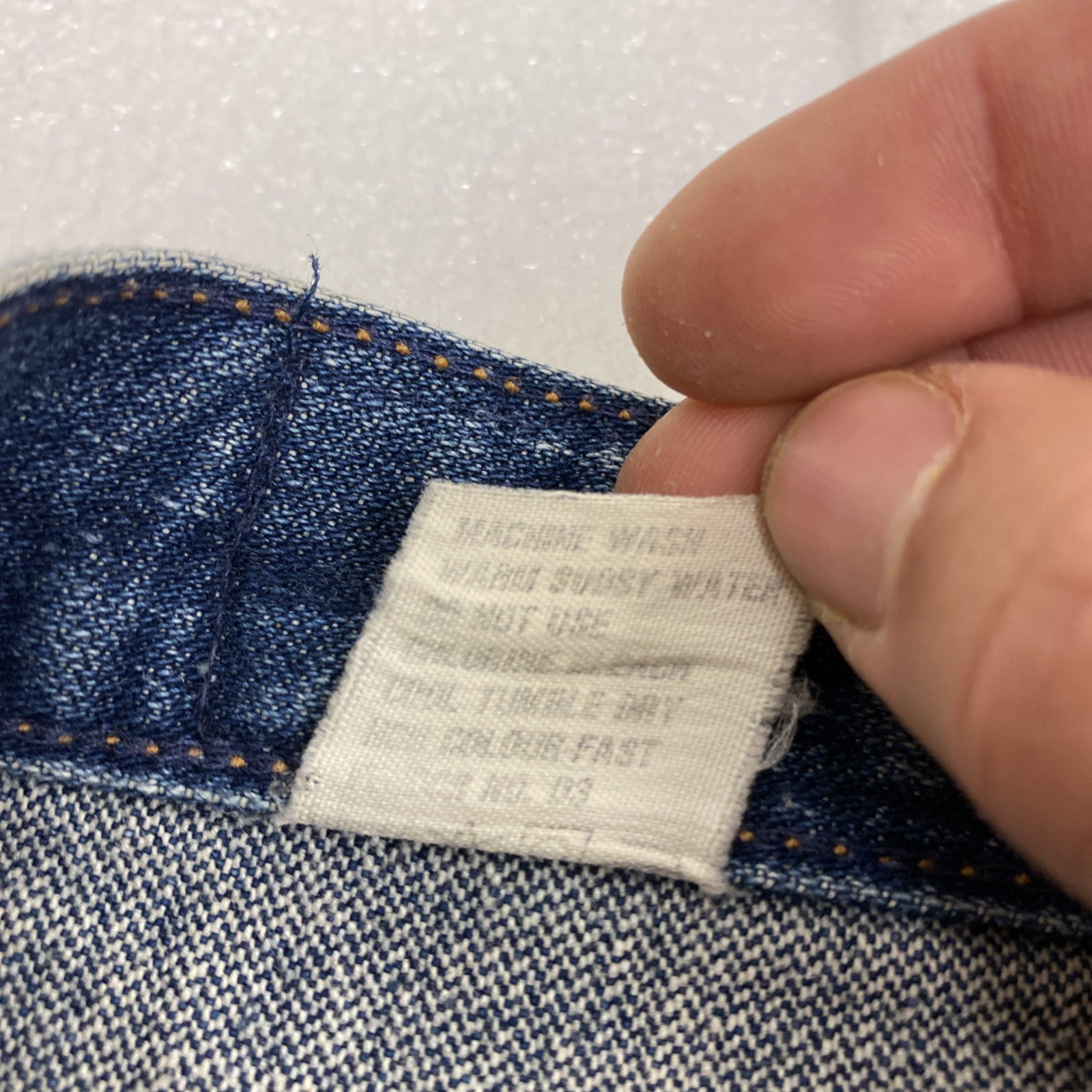 1980s Vintage 2022 Denim Jeans 5 pockets Hemmed 30×29