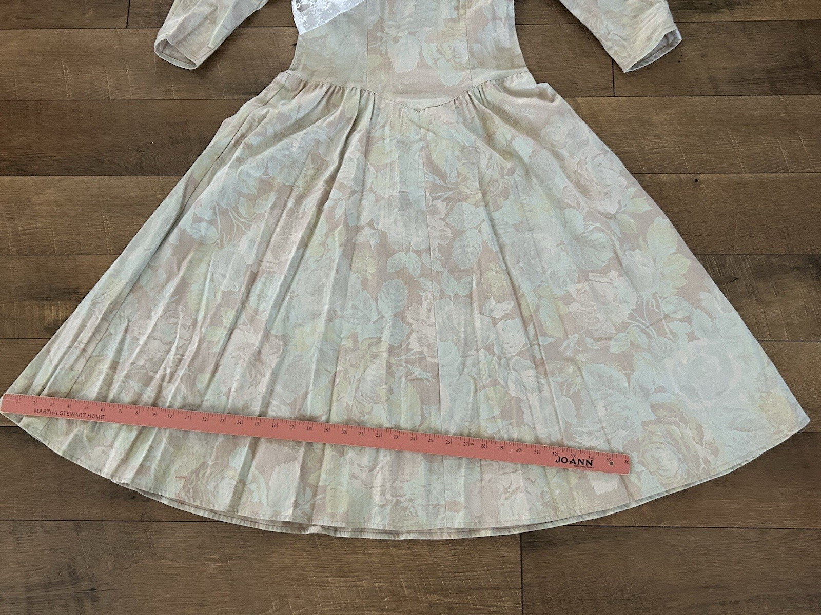 Vintage 80’s Floral Dress Garden Tea Party Country Romance Byer Too Cotton 9