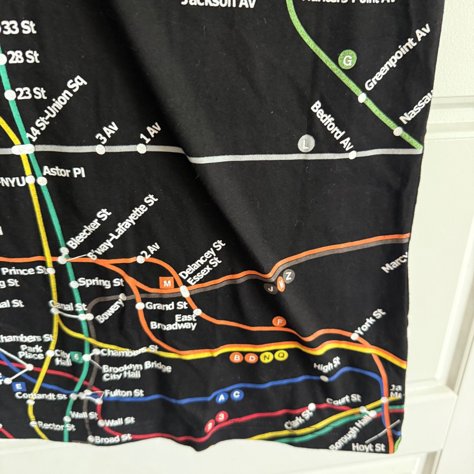 Vintage Y2K NYC Subway Train All Over Graphic TShirt medium travel New York City