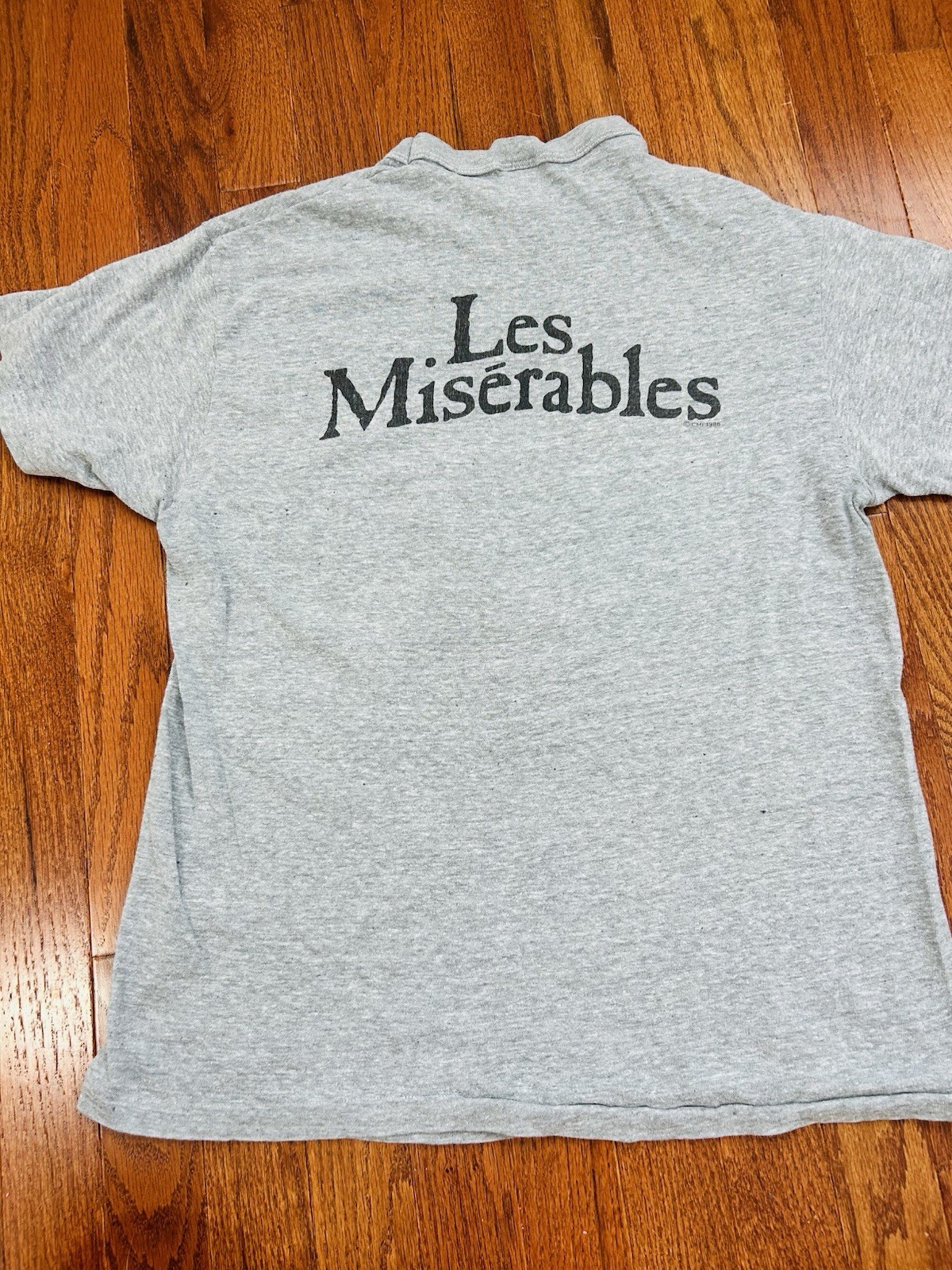 VINTAGE 1986, LES MISERABLES,  BROADWAY, HANES, SINGLE STITCH, LARGE, T-SHIRT 