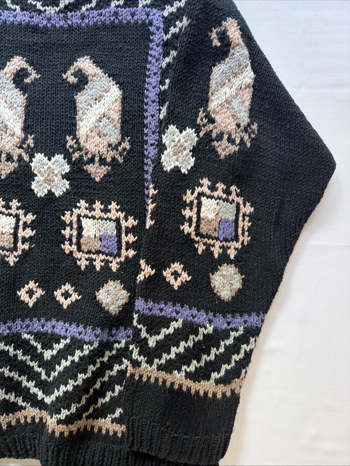 Vintage Stewart Ross Knit Sweater 1980’s Henri Bendel Oversized
