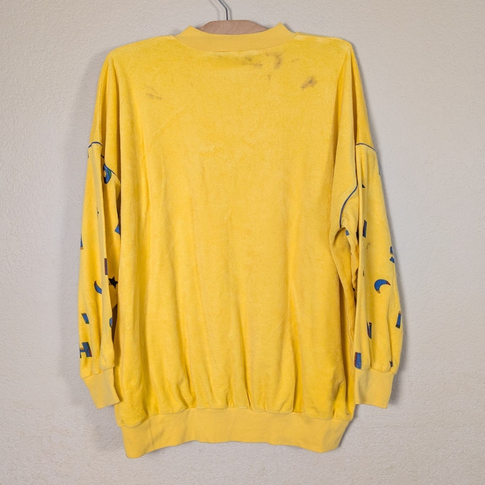 VTG 70s Rare Linda Clifford Sweatshirt Terry Cloth Night on Earth sz XL unique