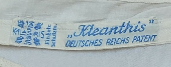Rare German Cotton Bra „Kleanthis” Label Deutsches Reichs Patent 1910 1920