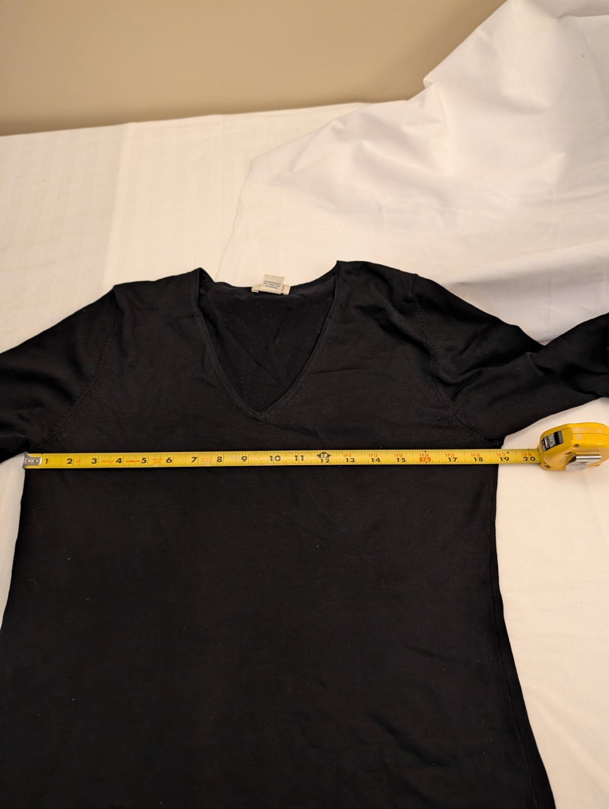 Vintage Late 1990s Early 2000 Black Knit Top Silk+ Nylon. Large