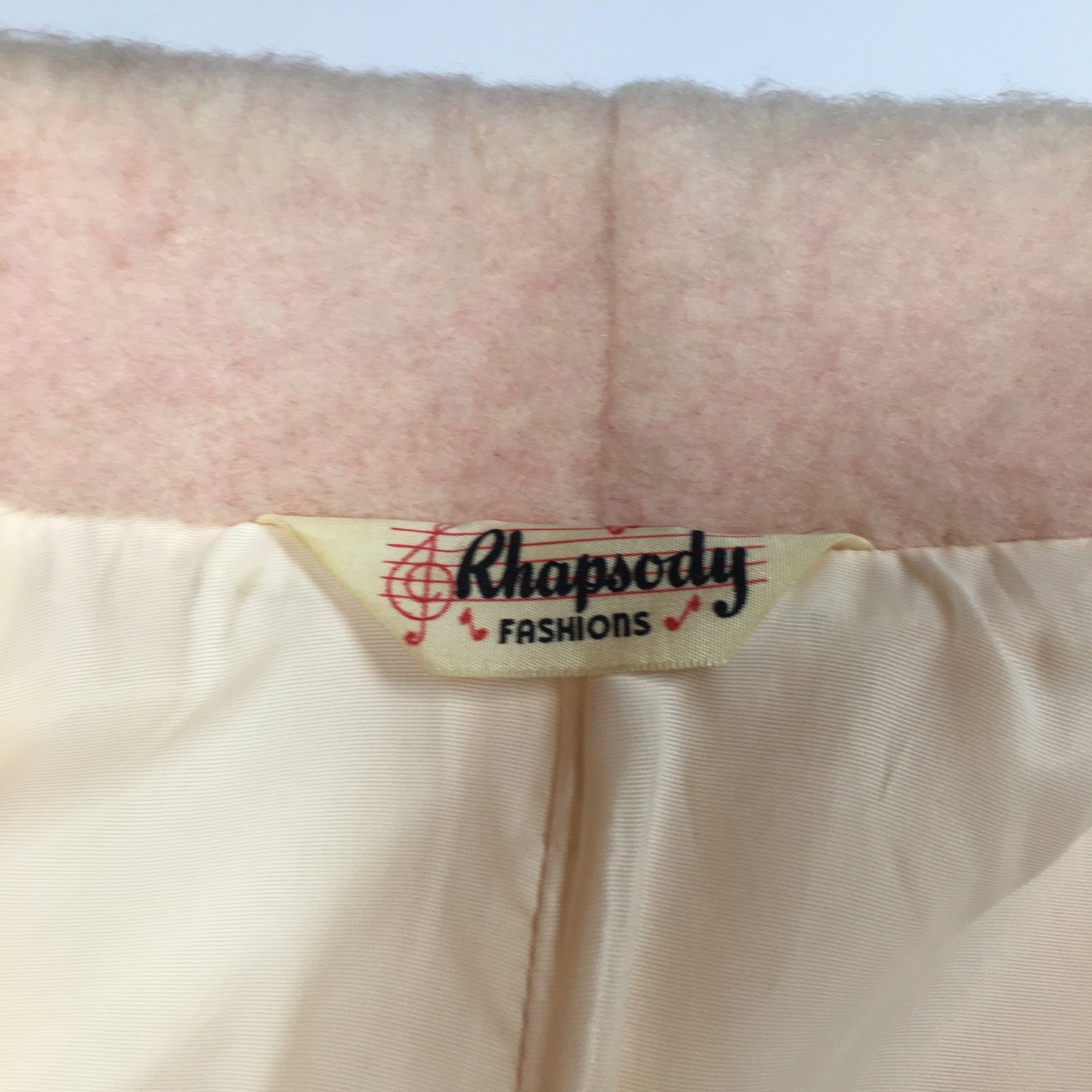 Vintage Pink Bolero Rhapsody Womens Shrug Cropped Jacket 1960s Style Cuffed