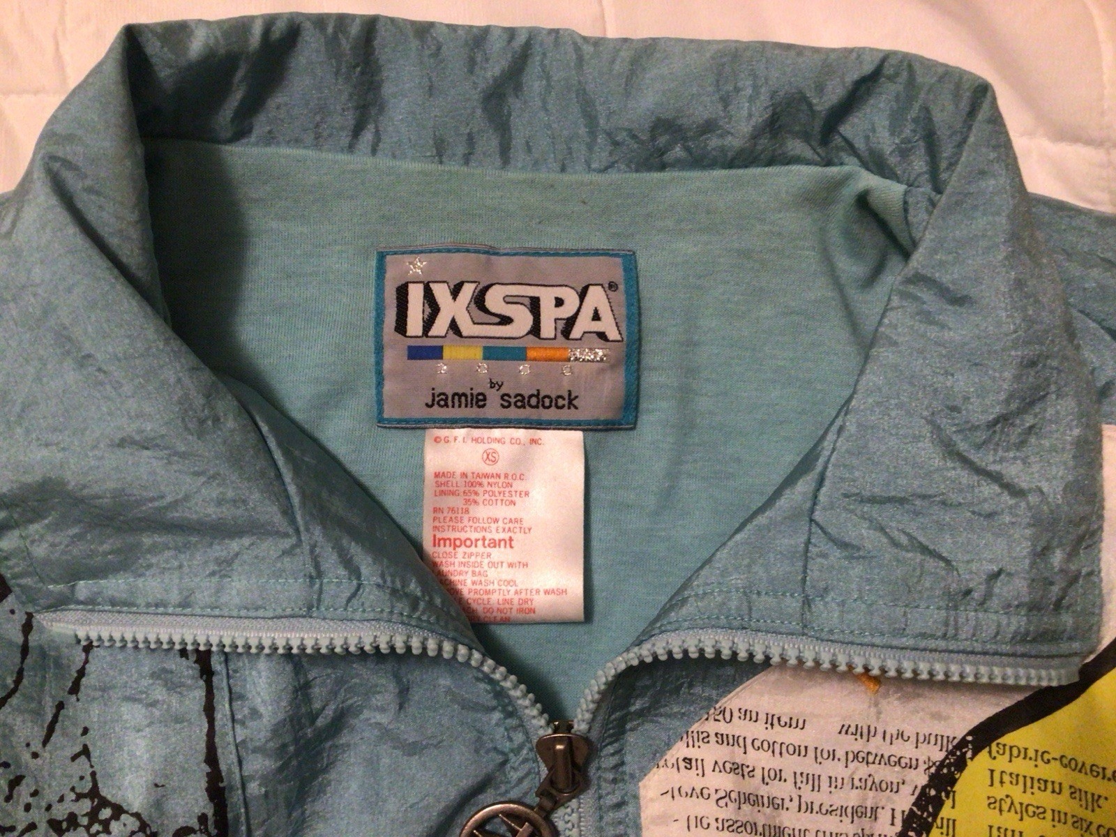 VINTAGE 80s Wind suit IXSPA by Jamie Sadock Jacket Size SMALL skirt Size 2 CLEAN