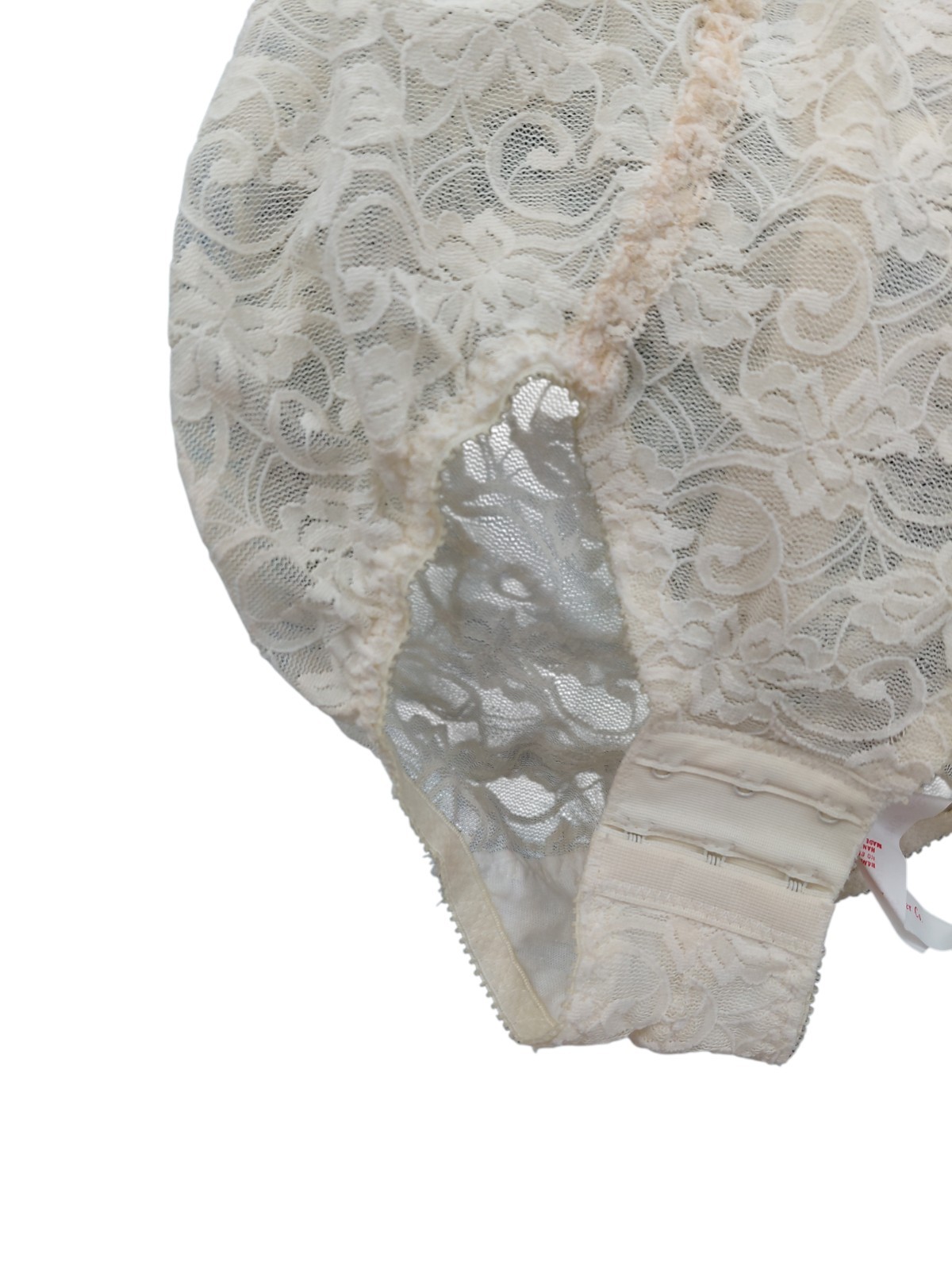 Vintage Backless Laced Body Brief Size 32C
