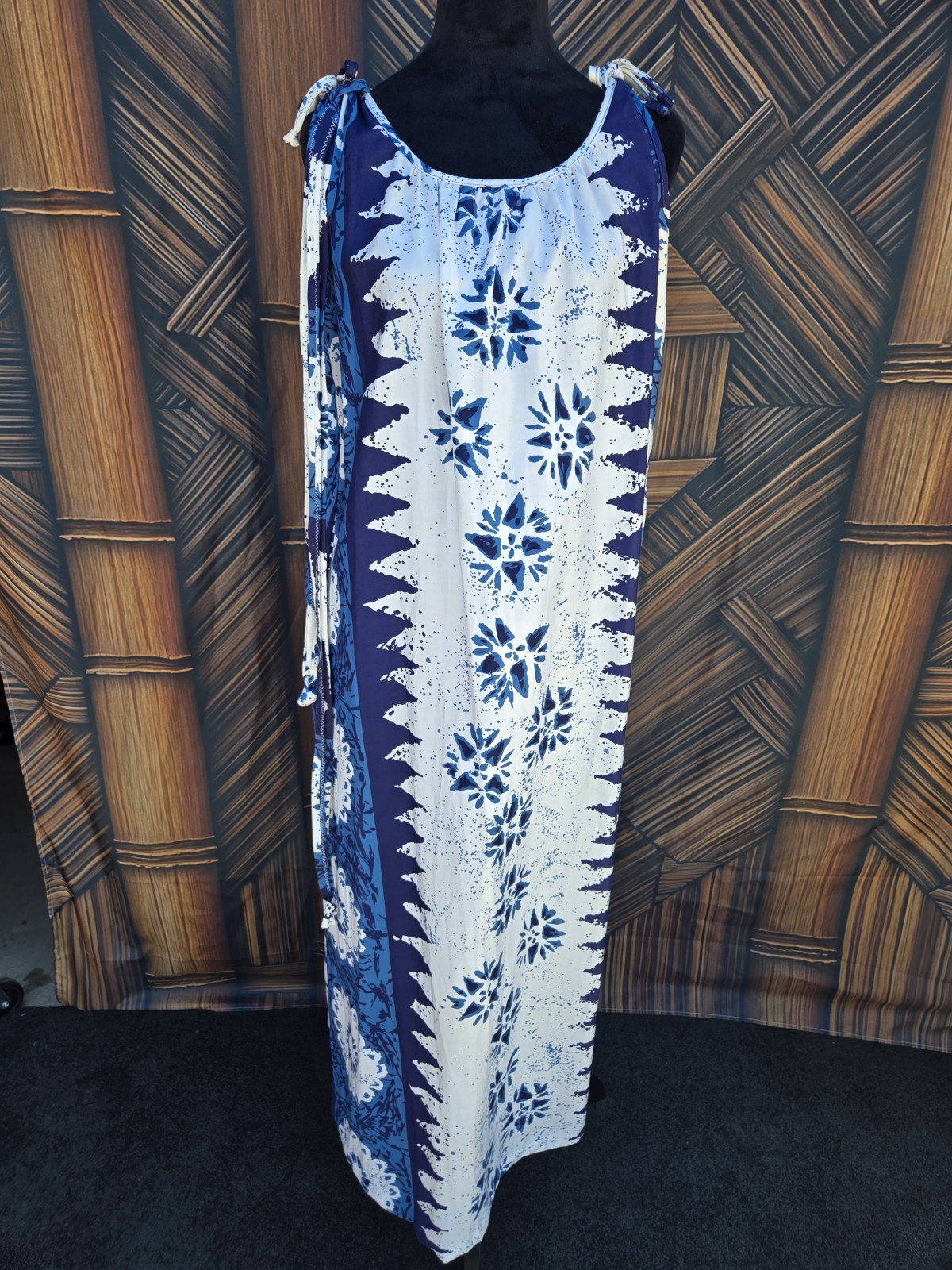 Vintage Waltah Clarke’s Hawaiian Aloha Maxi Dress 6010