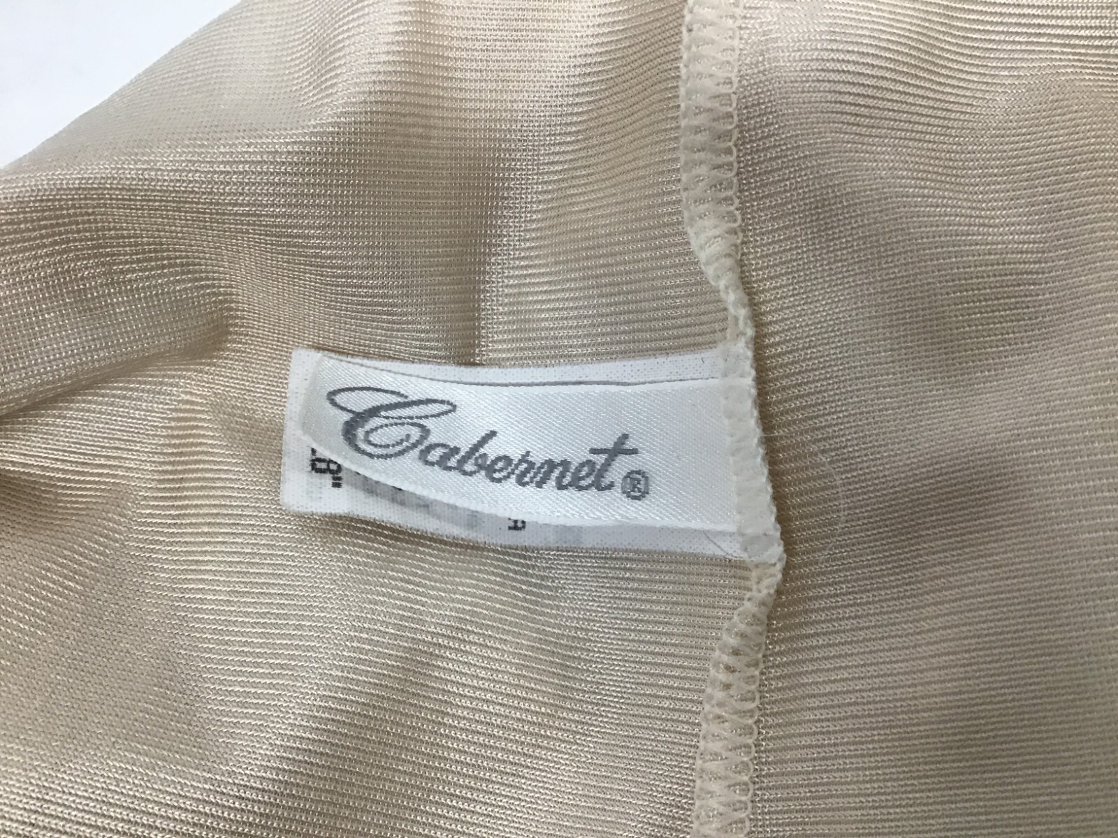 Cabernet Vintage 38/28 Beige Full Slip Night Gown 5524