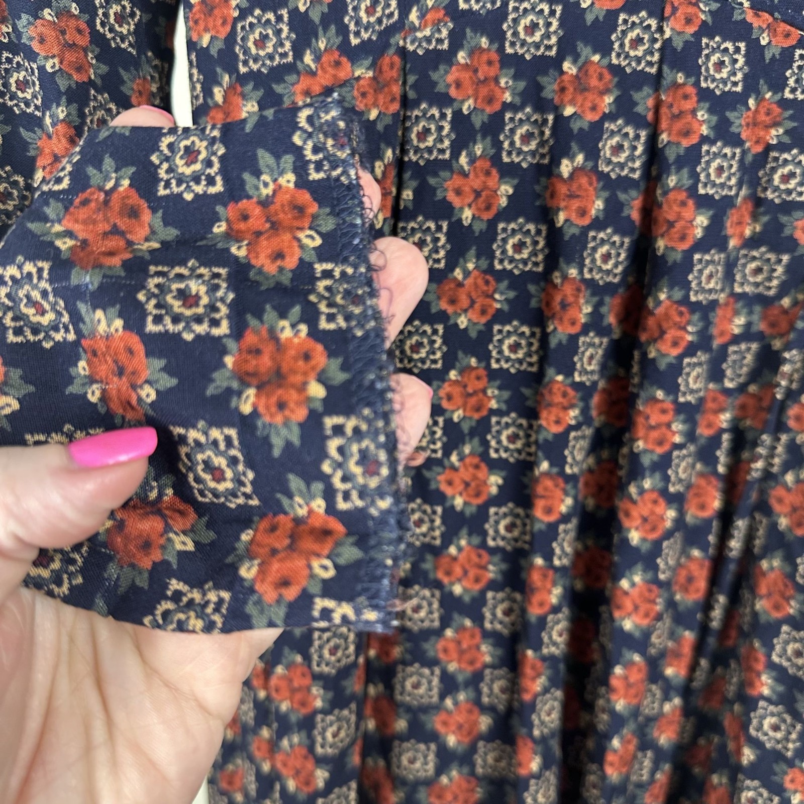 Vintage EXPO Dress From The 1980’s With Zipper & Tie Back in Size 14