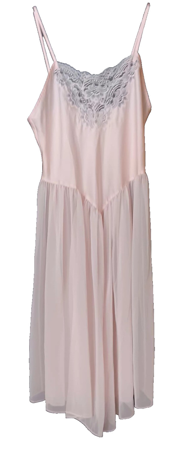 Vtg Pink Slip Dress Maryanns Boutiqe Size M Whimsy Fairy Coquette Balletcore