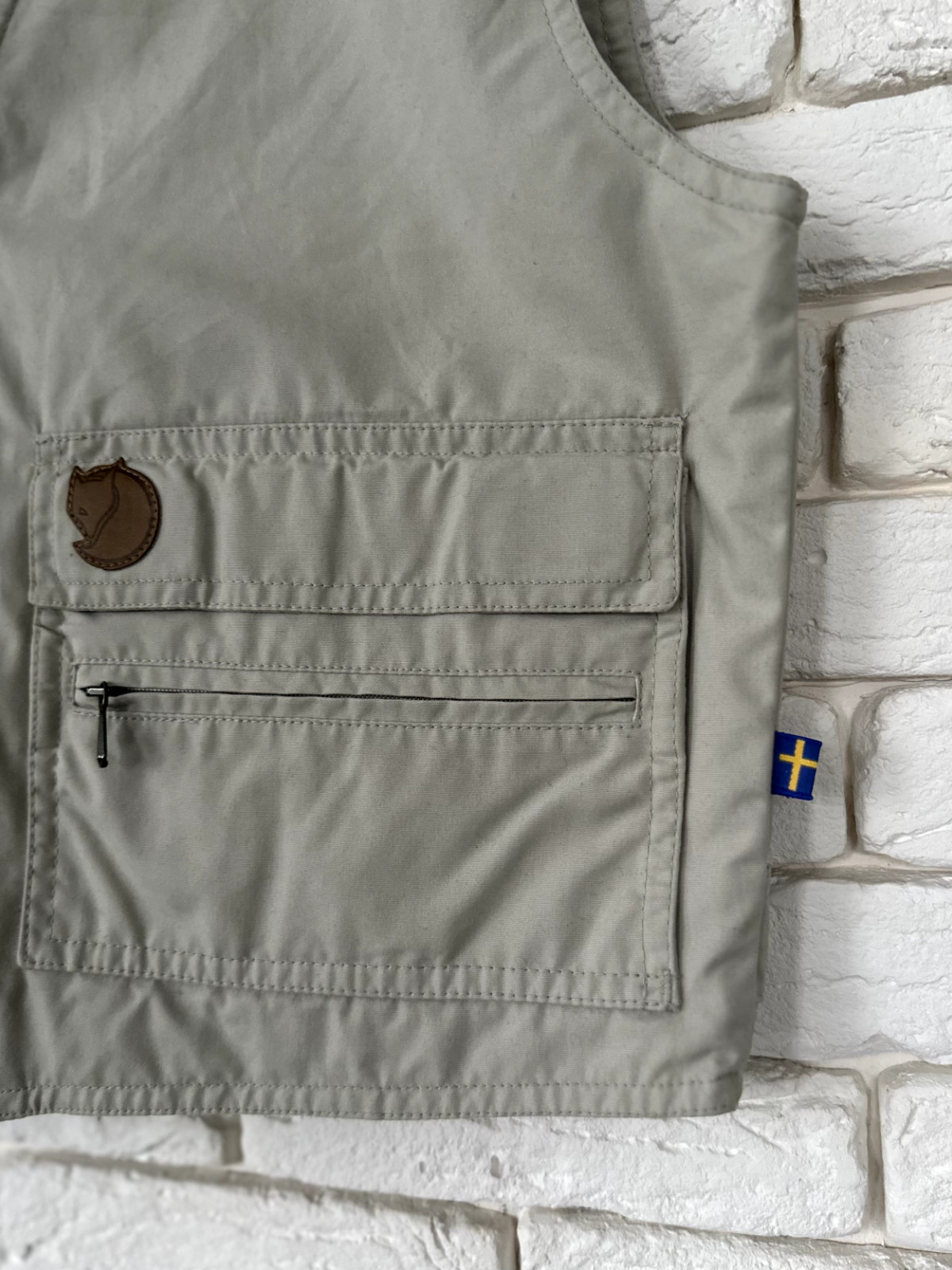 90’s Fjallraven G1000 Jacket Waistcoat Logo Zipper Pockets Women’s Size L