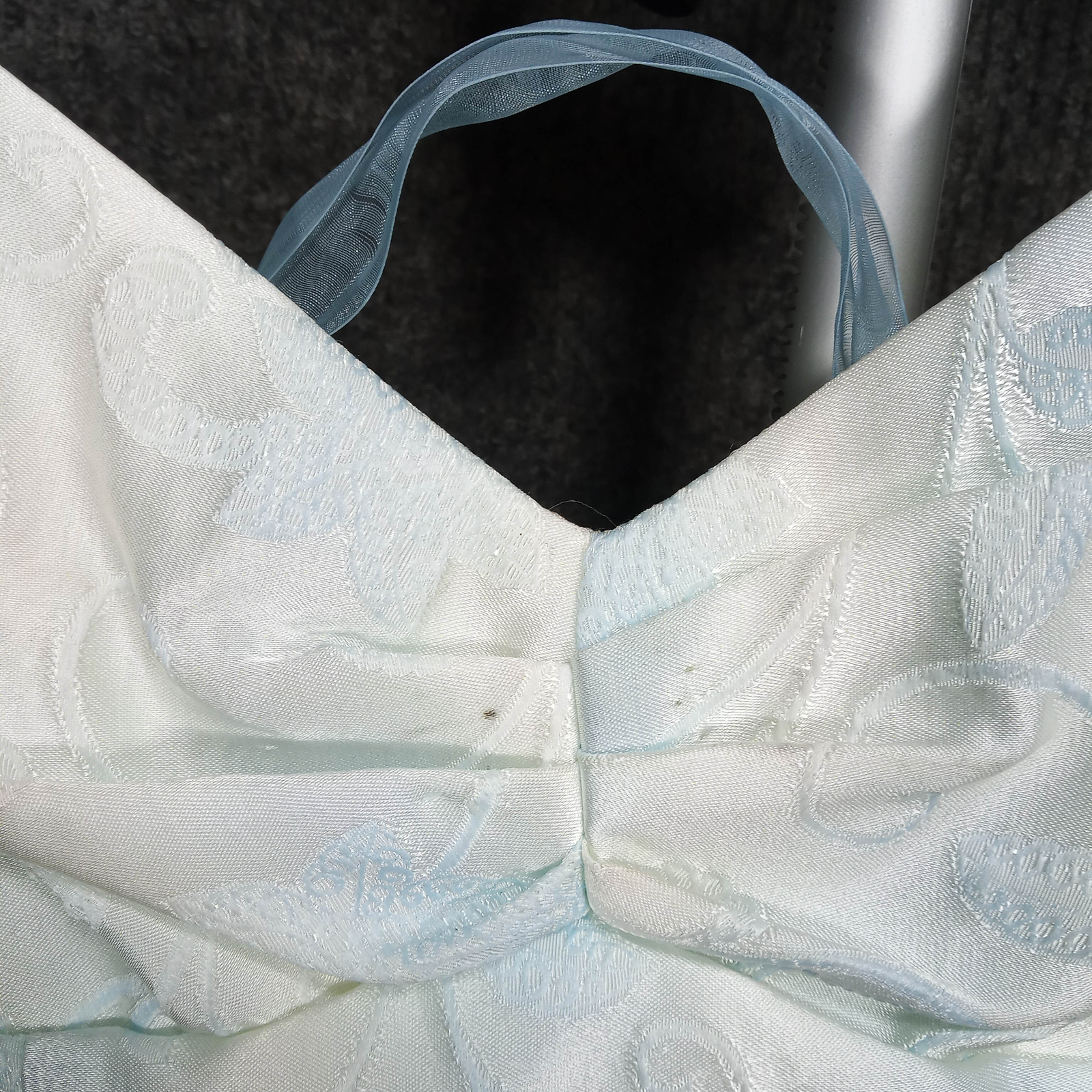 1970’s Pale Blue Mermaid Tulle Trim Dress