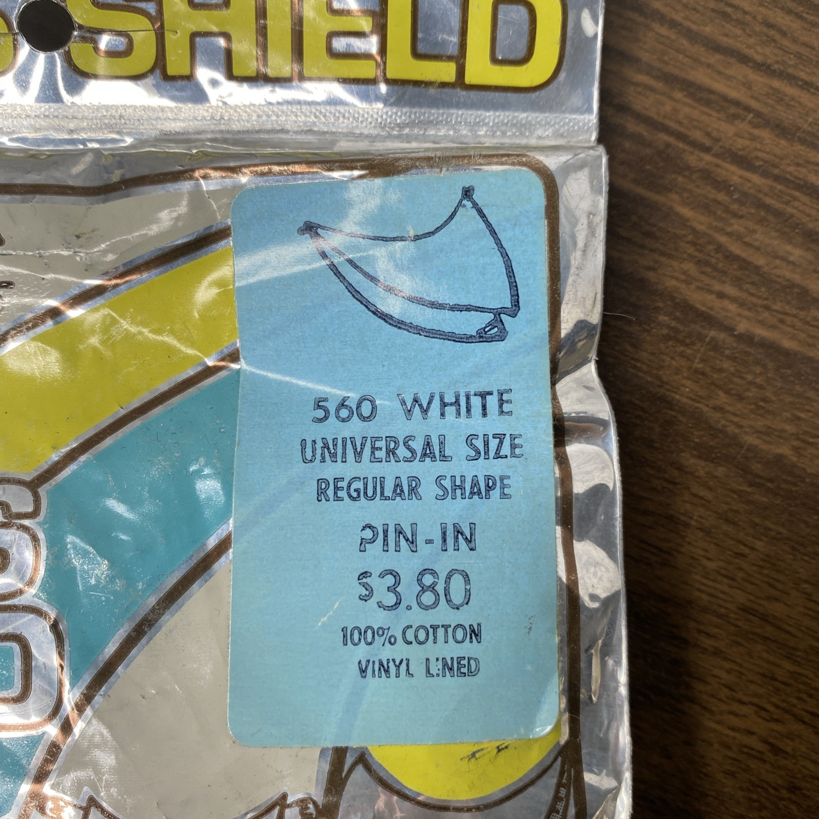 Vtg Kleinert’s Dress Shield 560 White Universal Pin-In Underarm Protection