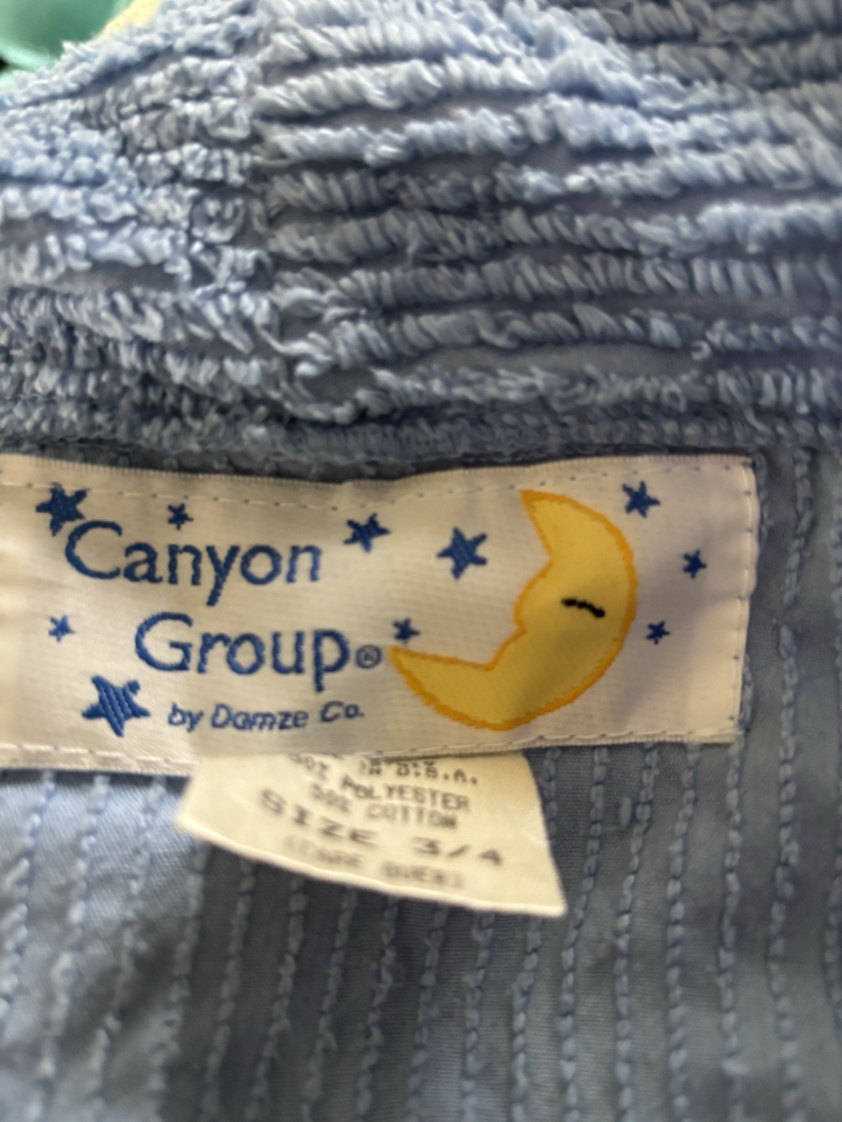Vintage Canyon Group Doggie Puppy Love Chenille Robe Plus Size 3/4 With Belt