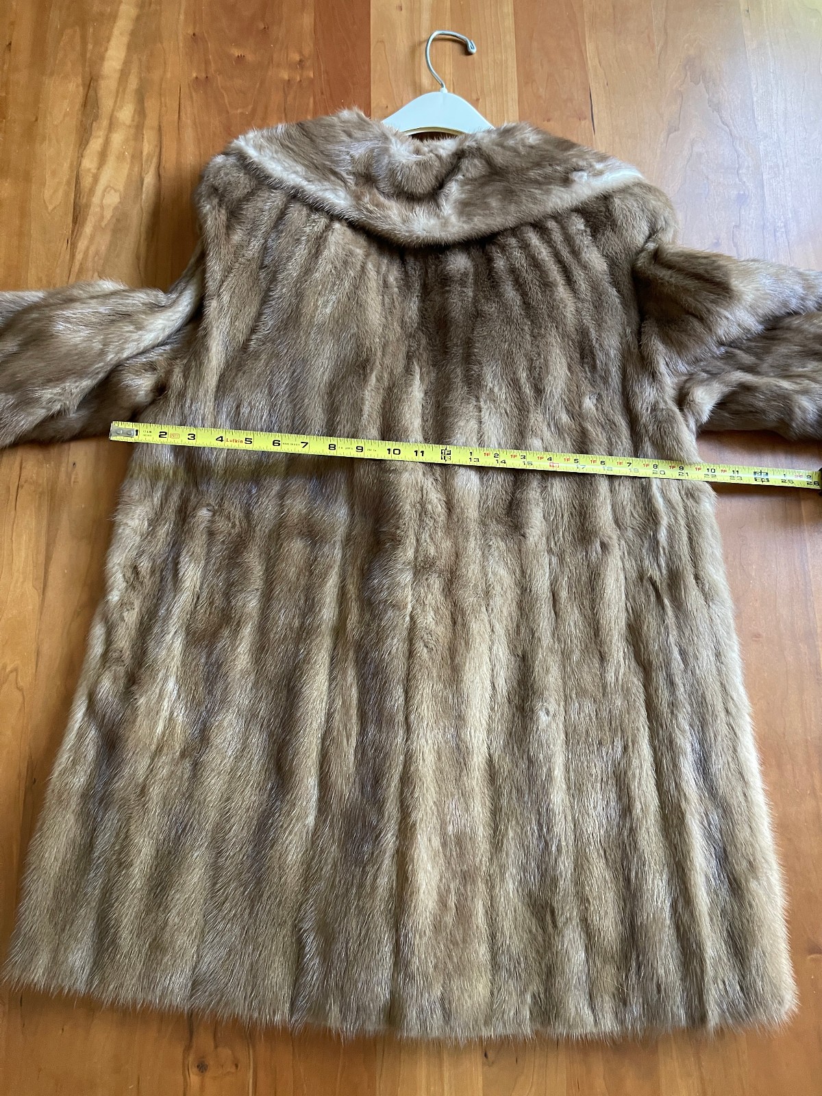 1970 Genuine Mink Jacket 3/4 Length Albrechts High End Furrier Orig Bag Belt M/L