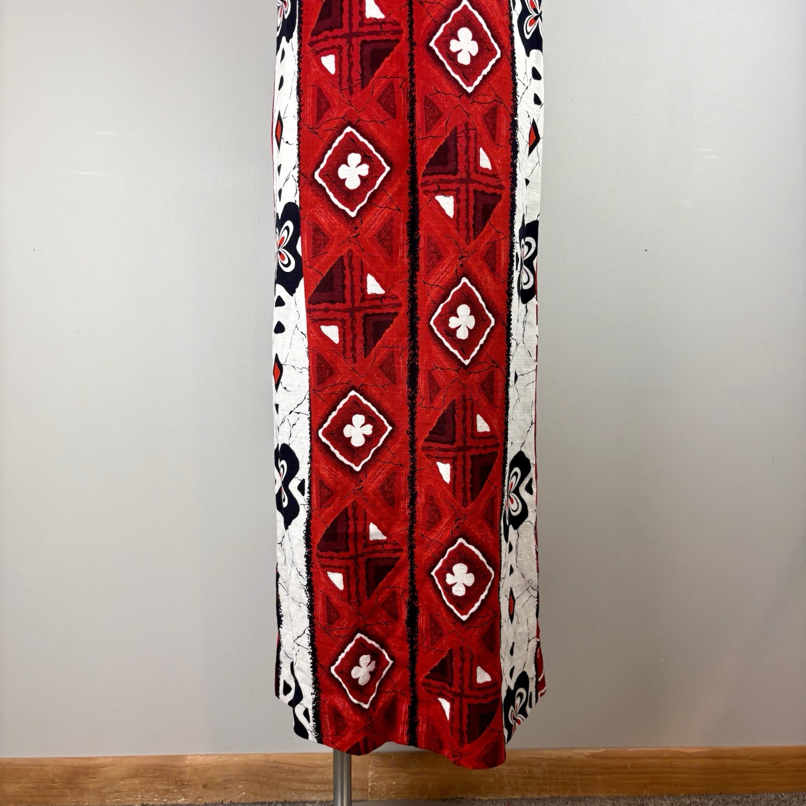 VTG Waltah Clarke Hawaiian Barkcloth Shirt / Dress Honeymoon Wedding set MCM
