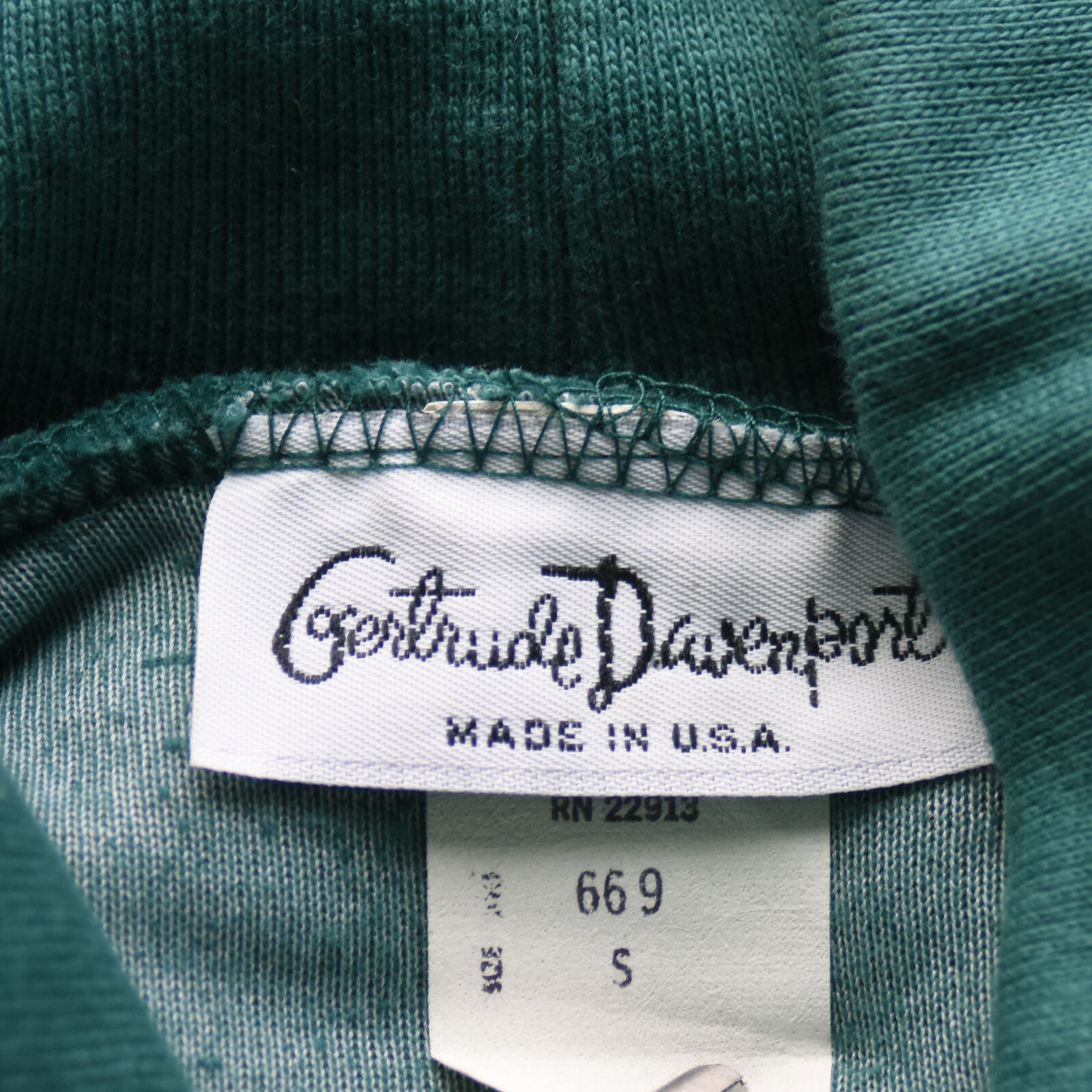 Vintage Velour Belted Dress by Gertrude Davenport W/Pockets Sm