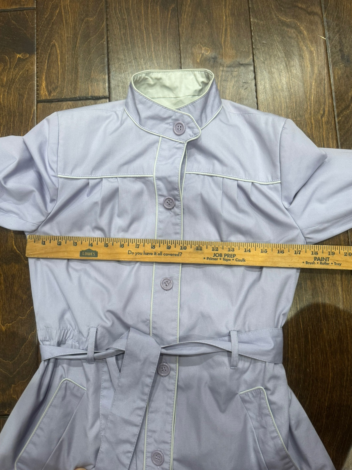 Vintage Foxland By Landon Light Purple Belted Trench Coat Size Small/ Medium