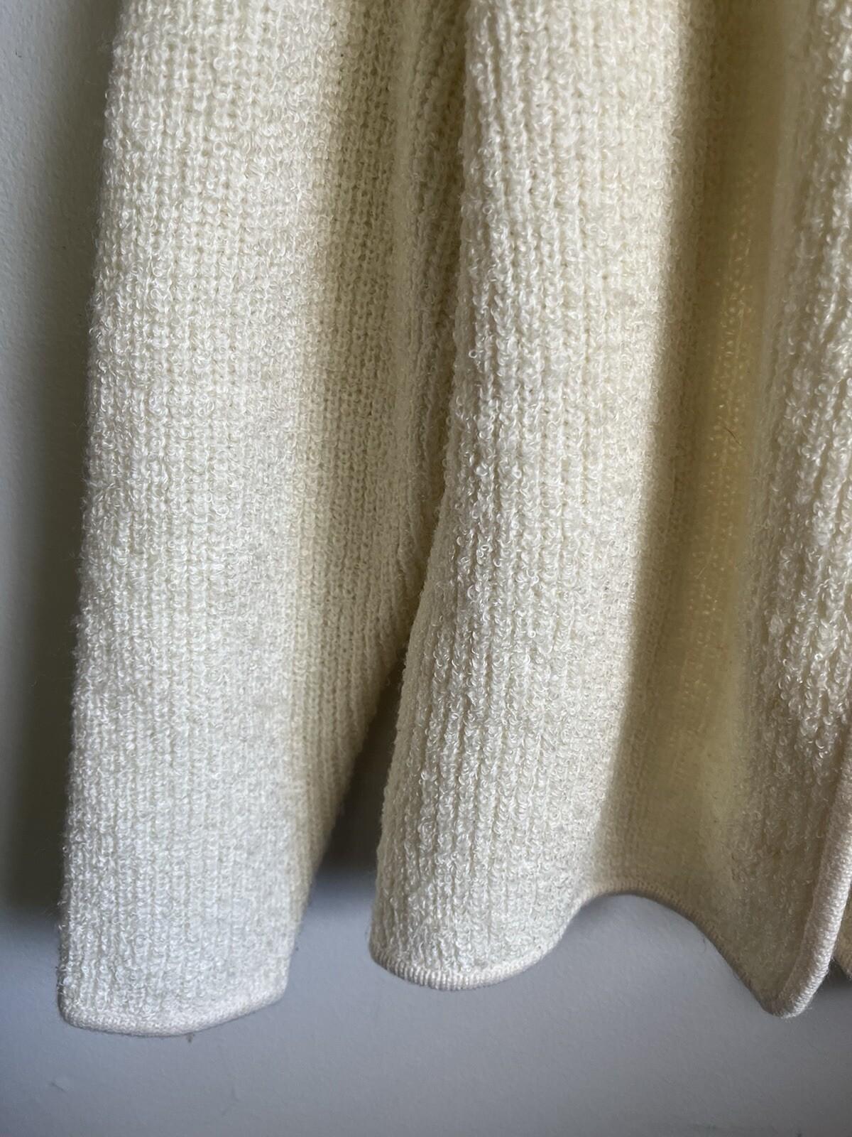 Compositions Vintage Sweater Knit Cardigan Open Front 70s Chunky Sequins Large