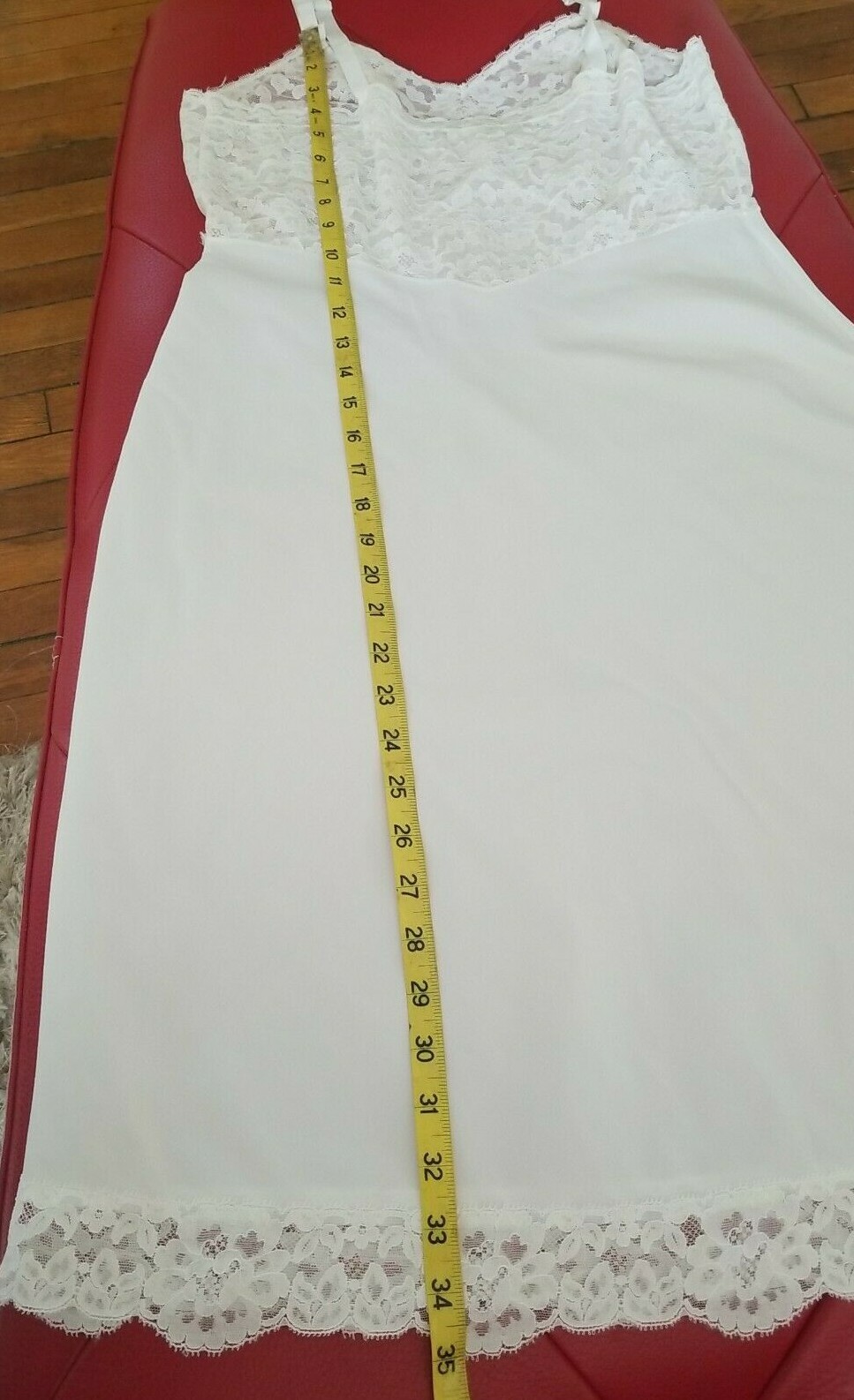 VTG Gossard Artemis Slip Lingerie White/Ivory Lace Pin Up Retro Sexy 34