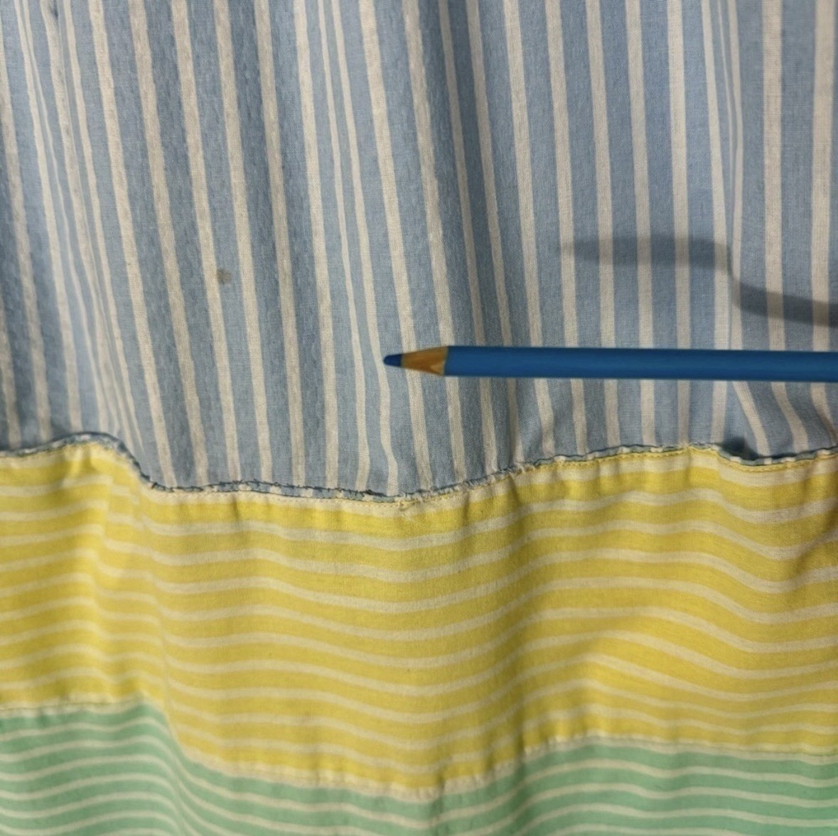 Vintage pastel striped seersucker dress
