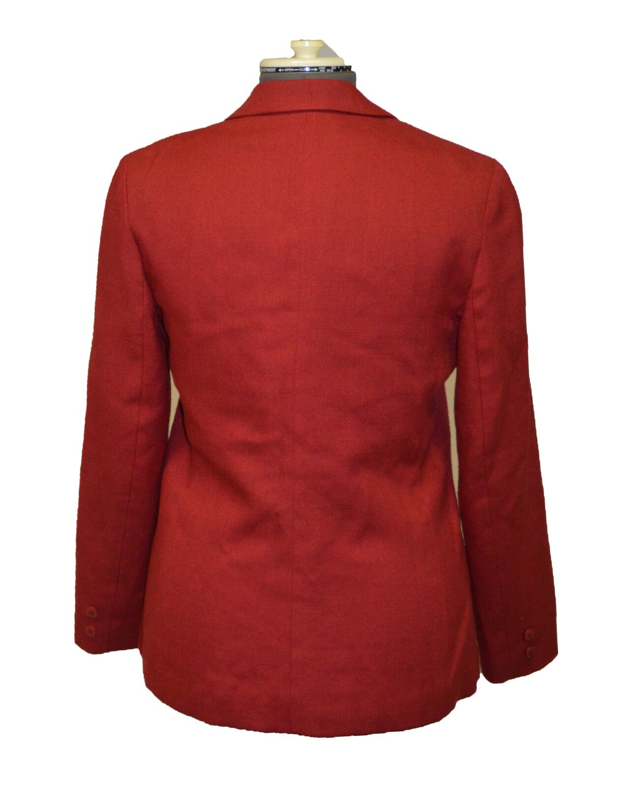 Prestige of Boston Vintage 70s Red Wool Blazer Jacket sz 14