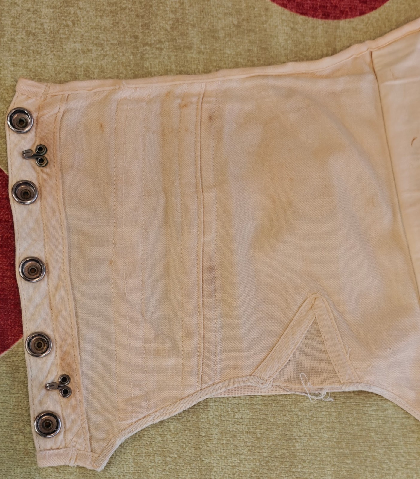 Vintage Side Lace CAMP Military/Medical Lumbar? Support Back Brace Canvas Corset