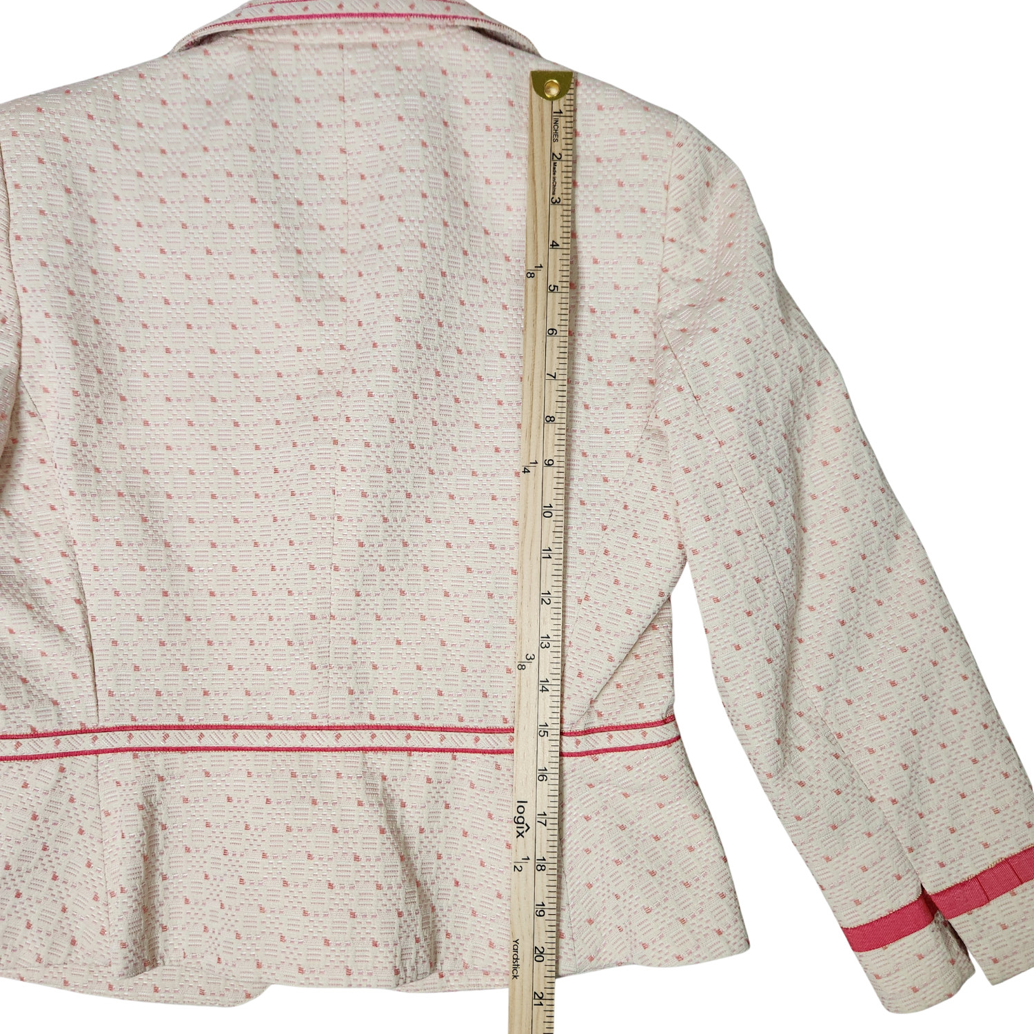 Nipon Boutique Brocade Skirt Jacket Suit Vintage Designer 2 Piece Pink Womens 6