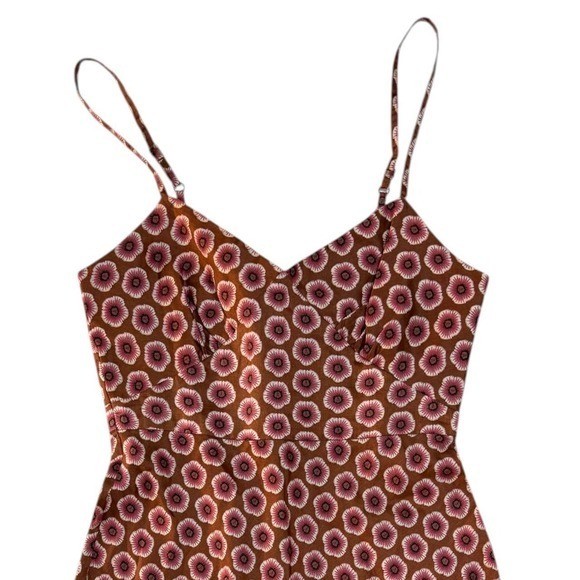Vintage 2002 Gap geometric medallion print slip dress 0 XSMALL EUC