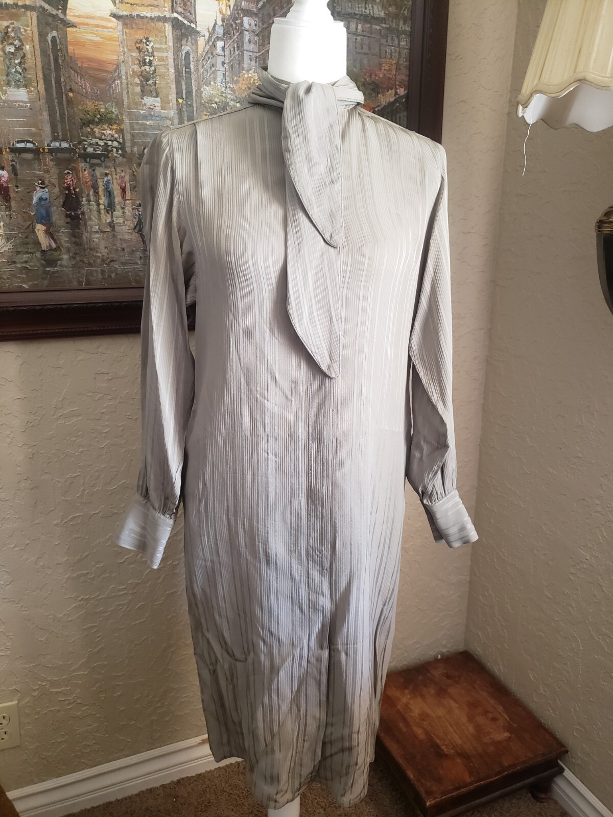 Vintage Silk Midi Dress 40’s/50’s Horchow