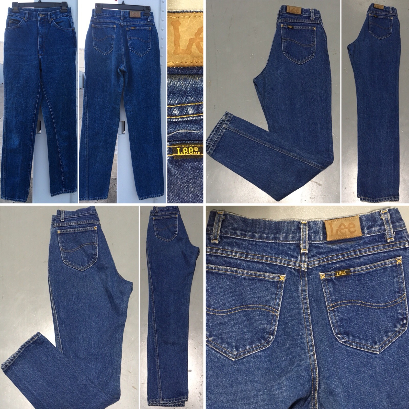 Vintage Lee Jeans High Waist Made In USA 8 Med 26 1/2” Waist Lee Riders 80s 90s