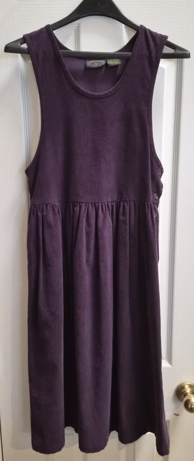 VTG Charter Club Petite Jane Justin Corduroy Jumper Dress 100% Cotton, Size 6