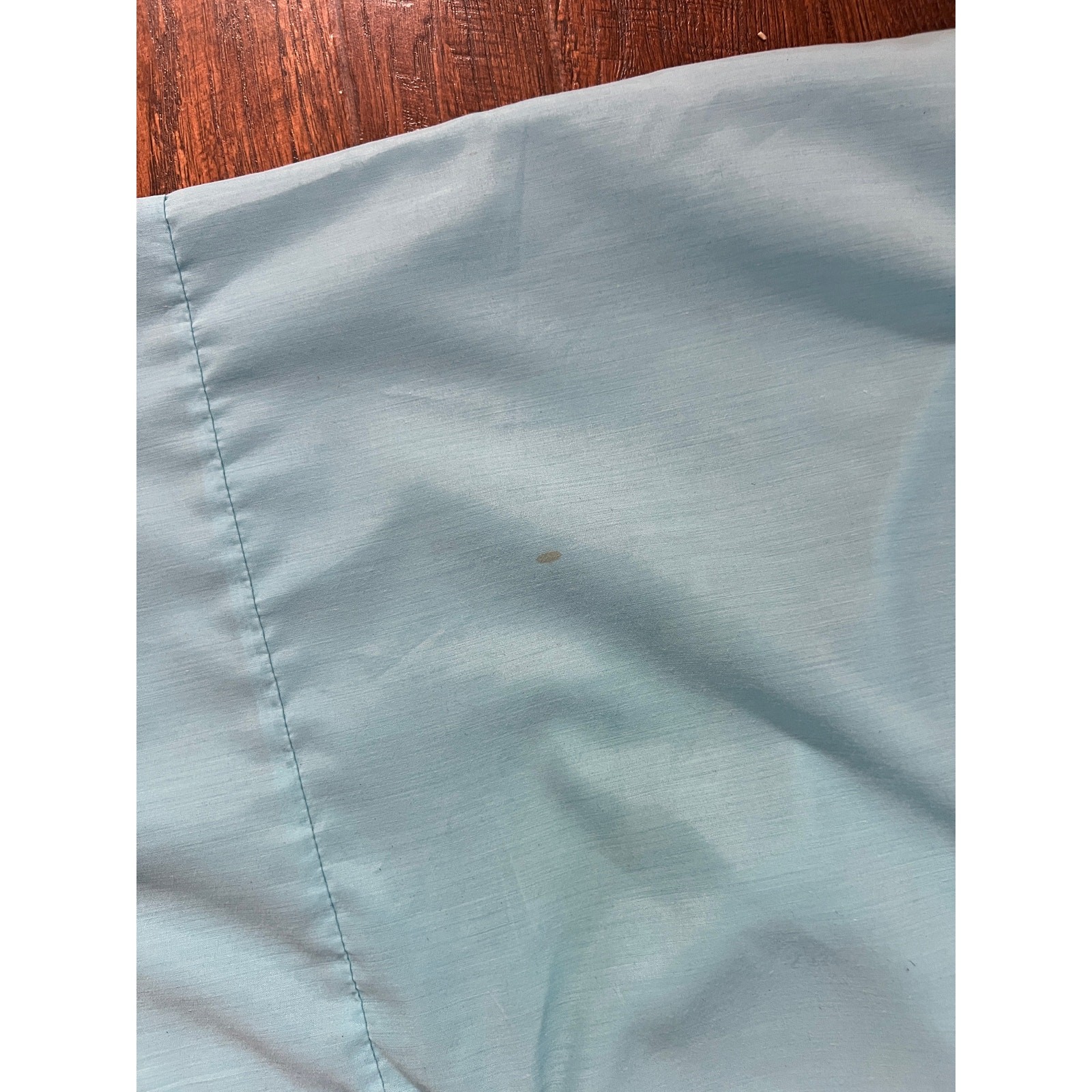 Vintage Jodie Arden Kimono Robe – Pale Blue Embroidered Pagoda Asian Motif
