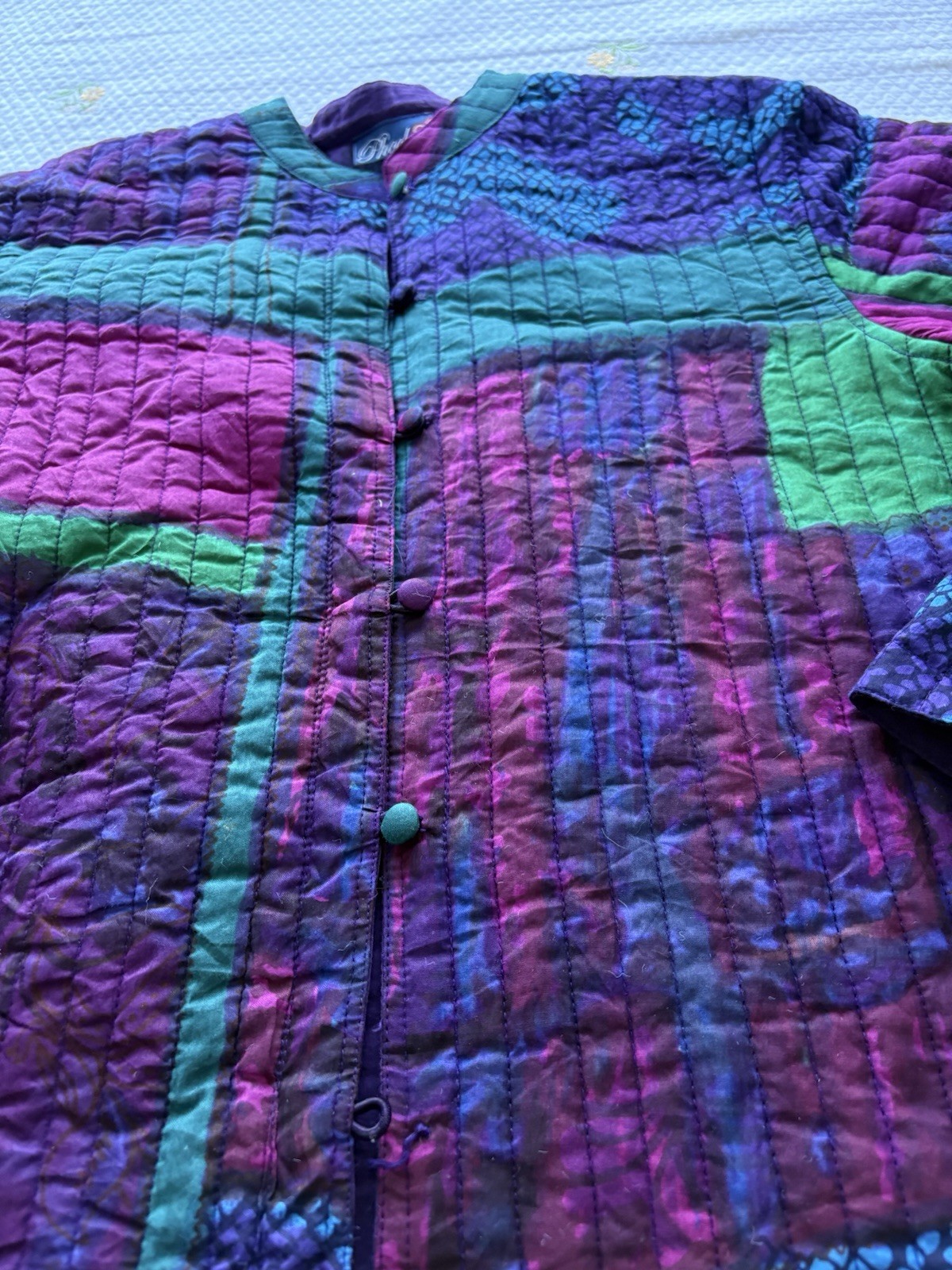 Vintage Quilted Women’s Jacket Phool Size M Cottagecore Grandma