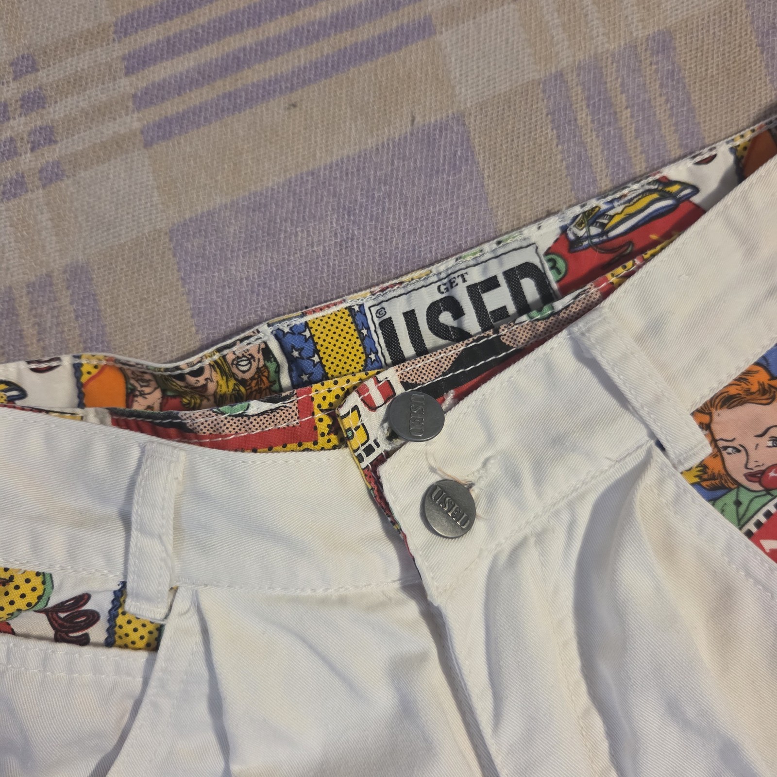 VINTAGE Get Used by Elie Jeans Shorts Size 26 Baggy Hip Hop 90s Y2K Loud Rare