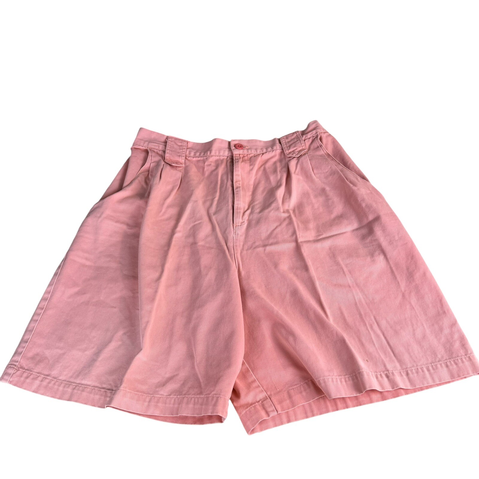 Vintage 90s Bonjour Shorts Size 15/16 Peach Pleated