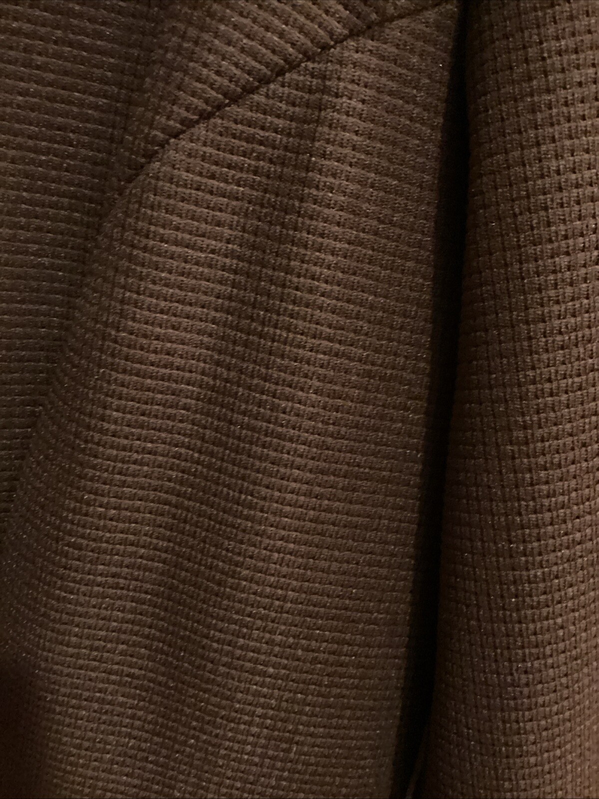 1970s Women’s Handmade Dress Sz S Brown Polyester A-Line Wide Collar Midi