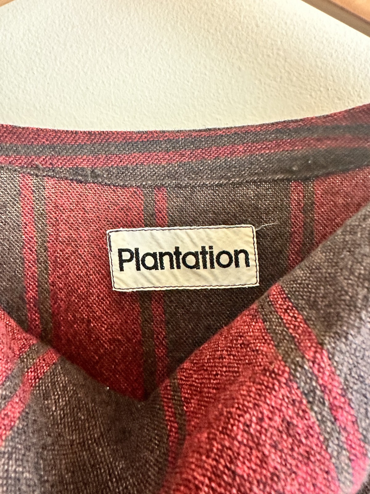 PLANTATION x Issey Miyake vintage 80s bold stripe scarf cowl neck smock dress OS