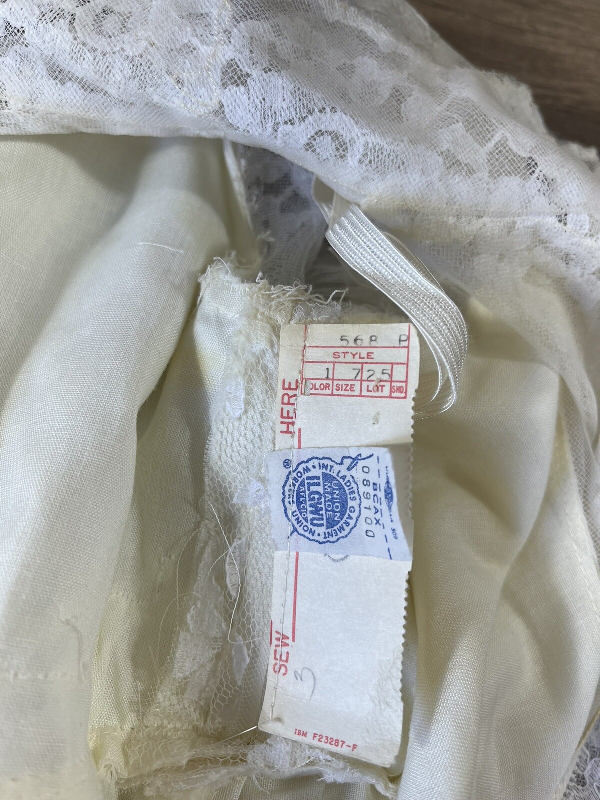 Wedding Dress Alfred Angelo Original by Edythe Vincent Vtg 60s Size 7