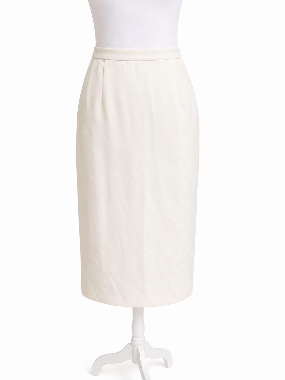 John Meyer of Norwich Women 2PC Ivory Skirt Suit Size 10 Lined Classic