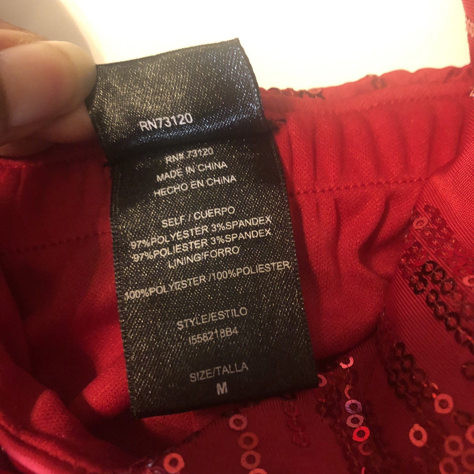 Fredericks of Hollywood Red Sequin Halter Mini Dress Size M Sweetheart Bust Prom