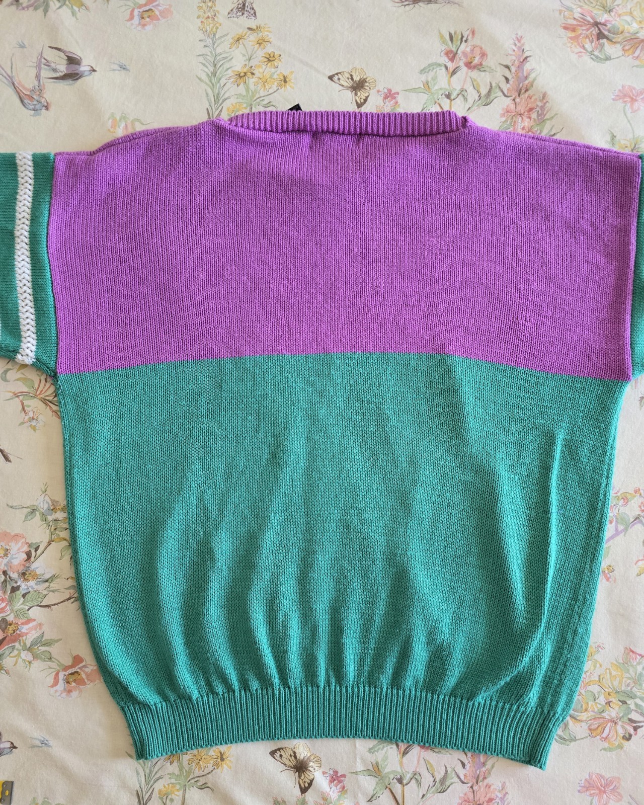 Vintage 1980s Catalina Sailboat Blouse Pastel Sweater Womens Large XL Nautical