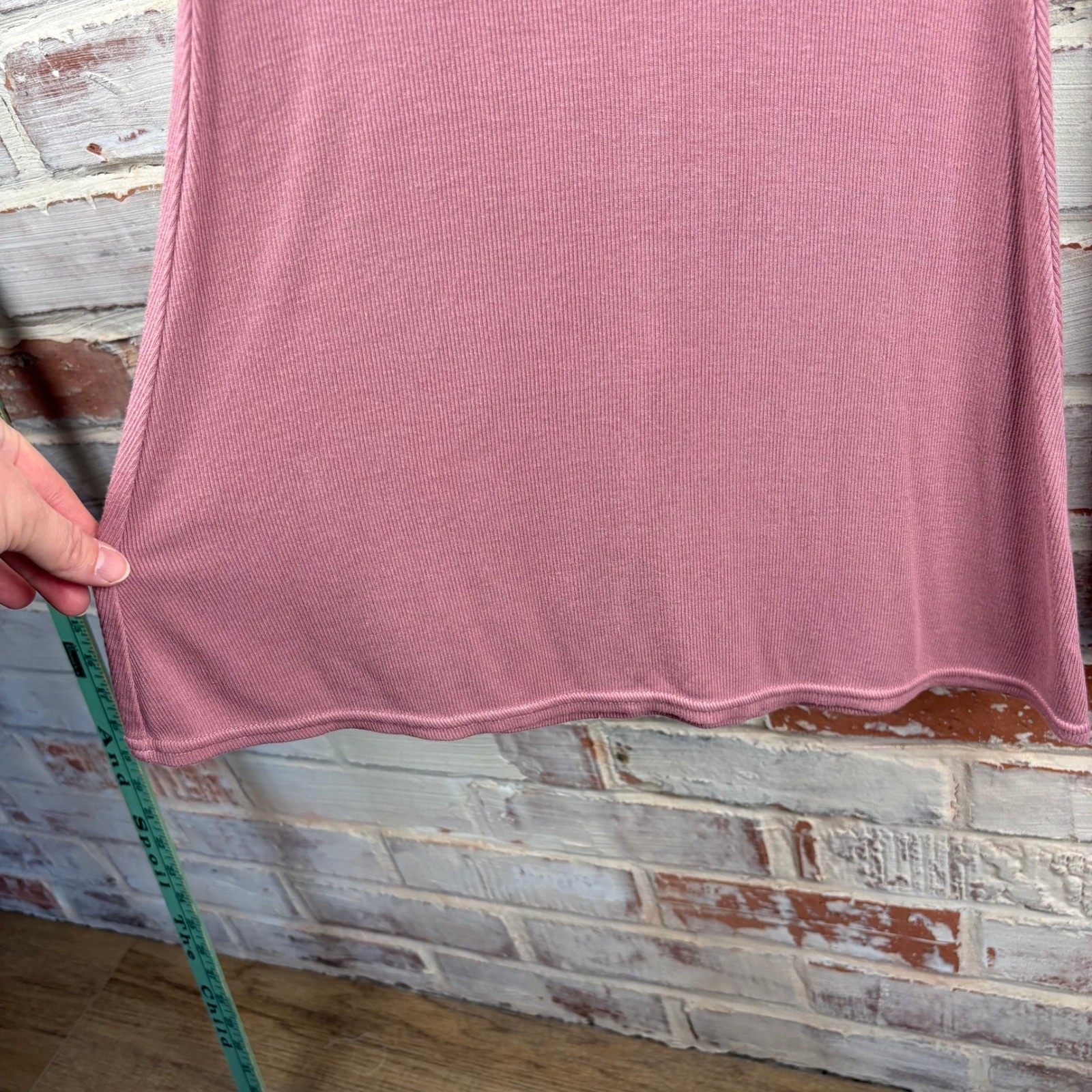 Free People Mauve Ribbed Knit Bell Bottom Flare Pants Size Small Boho 70s Retro