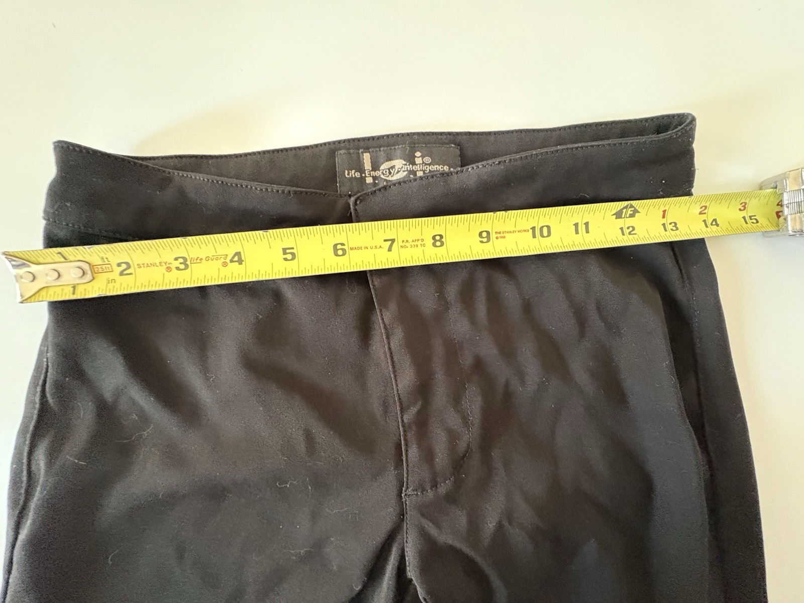 Vintage Womens Bootcut Pants Size 1 Juniors LEI Black Poly Trousers